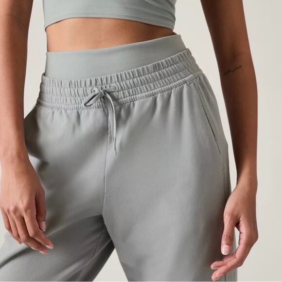 Athleta Storm Cloud Retro Terry Mid Rise Joggers - Picture 5 of 8